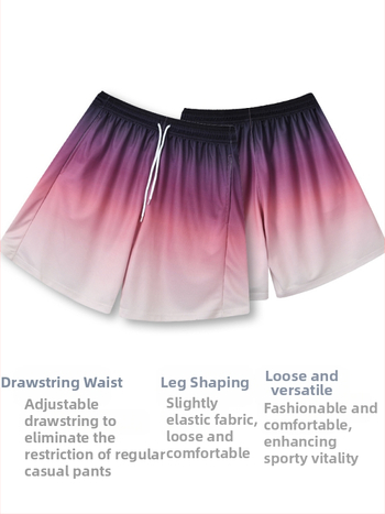 Unisex plaukimo šortai su atspaudu, poliesterio pluošto mišinys, 100% poliesterio pamušalas, tinkami plaukimui ir vandens sportams