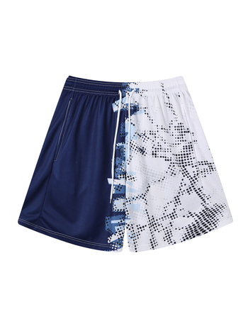 Unisex plaukimo šortai su atspaudu, poliesterio pluošto mišinys, 100% poliesterio pamušalas, tinkami plaukimui ir vandens sportams