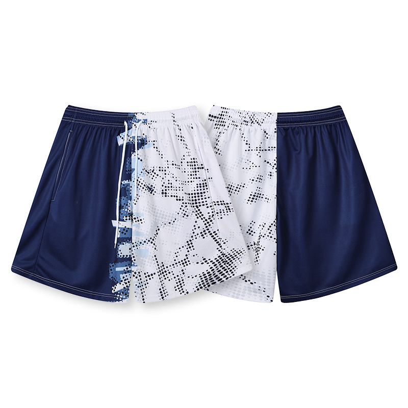 Unisex plaukimo šortai su atspaudu, poliesterio pluošto mišinys, 100% poliesterio pamušalas, tinkami plaukimui ir vandens sportams