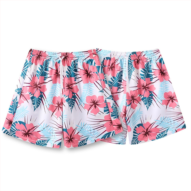 Unisex plaukimo šortai su atspaudu, poliesterio pluošto mišinys, 100% poliesterio pamušalas, tinkami plaukimui ir vandens sportams