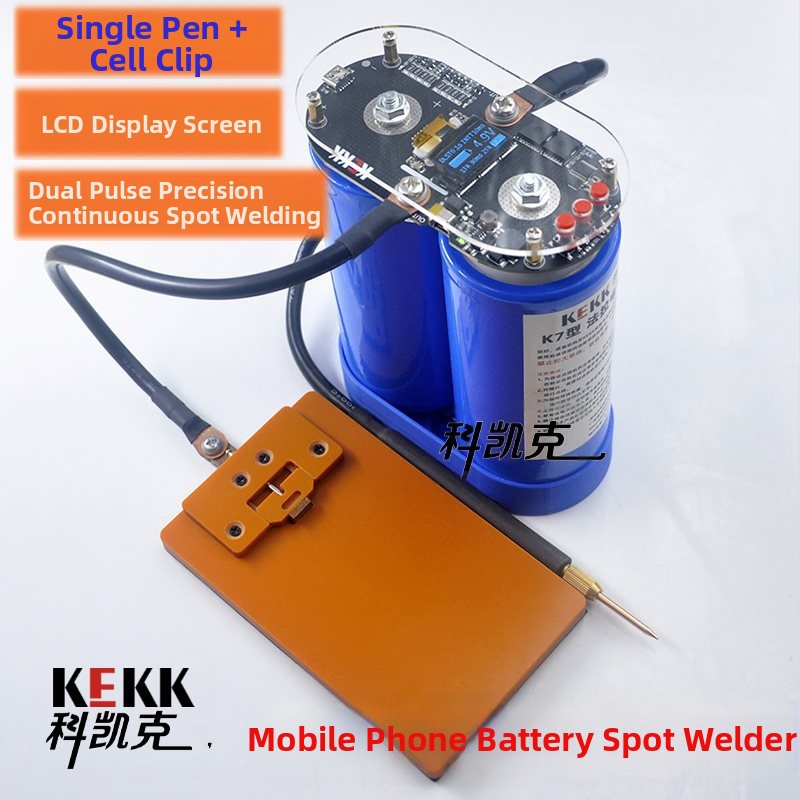 K7 LCD ekranas su išmaniuoju valdymu, dvigubo impulso taškavimo suvirinimo įrenginys, valdymo plokštė Li-ion 18650 baterijoms, DIY priedas, modelis 1003502694