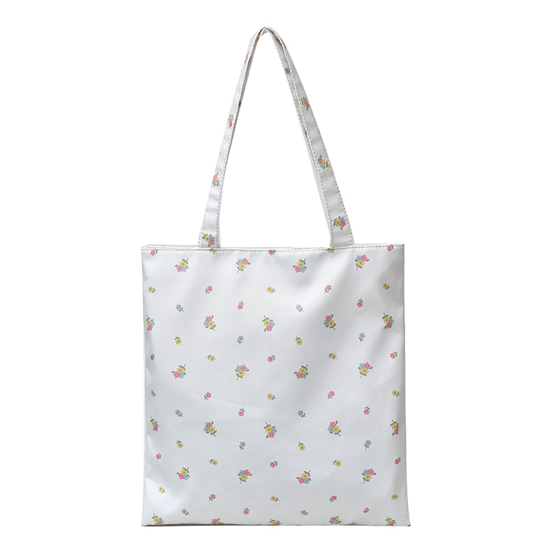 Unisex tote bag με σχέδιο 3D φλοράλ, αδιάβροχο νάιλον, μεγάλη χωρητικότητα, καμπύλη ιμάντας ώμου, κατάλληλη για μαθητές εξωσχολικές δραστηριότητες