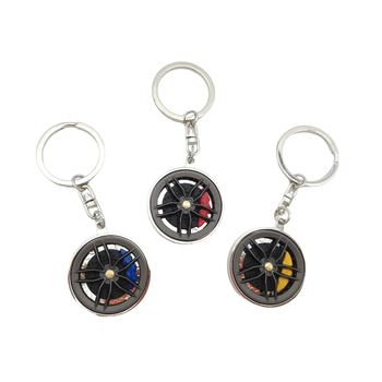 Μπρελόκ μεταλλικό, εμπνευσμένο από ρουλεμάν κεντρικού άξονα τροχού, περιστρεφόμενος δίσκος φρένου, μοντέρνος μινιμαλιστικός σχεδιασμός