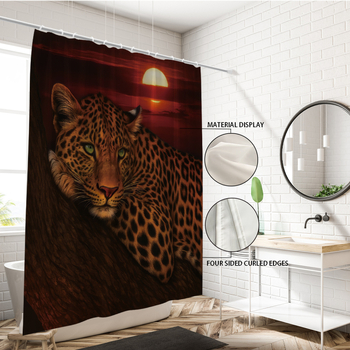 Κουρτίνα ντους - πολυεστερικό νήμα, μοτίβο κατά παραγγελία από εικόνα, Εκτύπωση λογότυπου, Αμερικανικού στυλ, Globe Amaranth