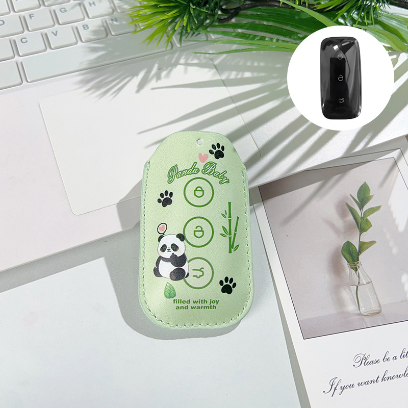 Geely Panda modelio raktų dėklas — piešinio stilius, super pluošto oda, pritaikomas