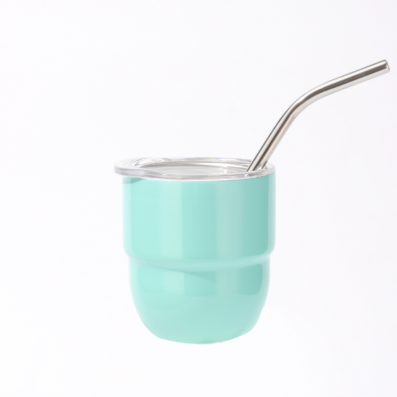 Мини термос чаша за кола с вътрешност от 304 неръждаема стомана и външна обвивка от 201, преносим изолиран дизайн, запазва топлина 0–6 часа, възможност за печат на лого.