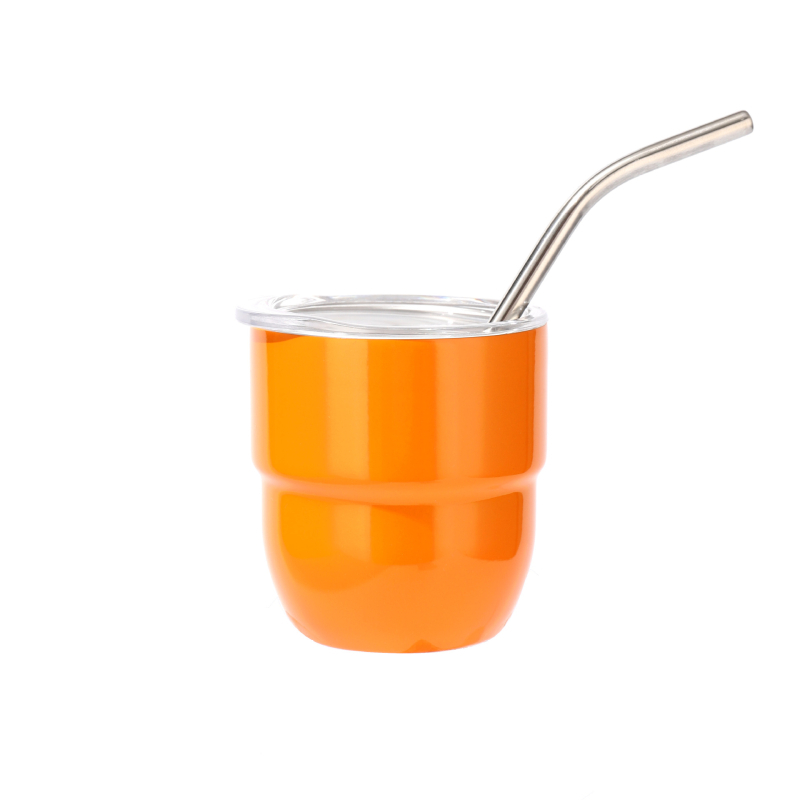 Мини термос чаша за кола с вътрешност от 304 неръждаема стомана и външна обвивка от 201, преносим изолиран дизайн, запазва топлина 0–6 часа, възможност за печат на лого.