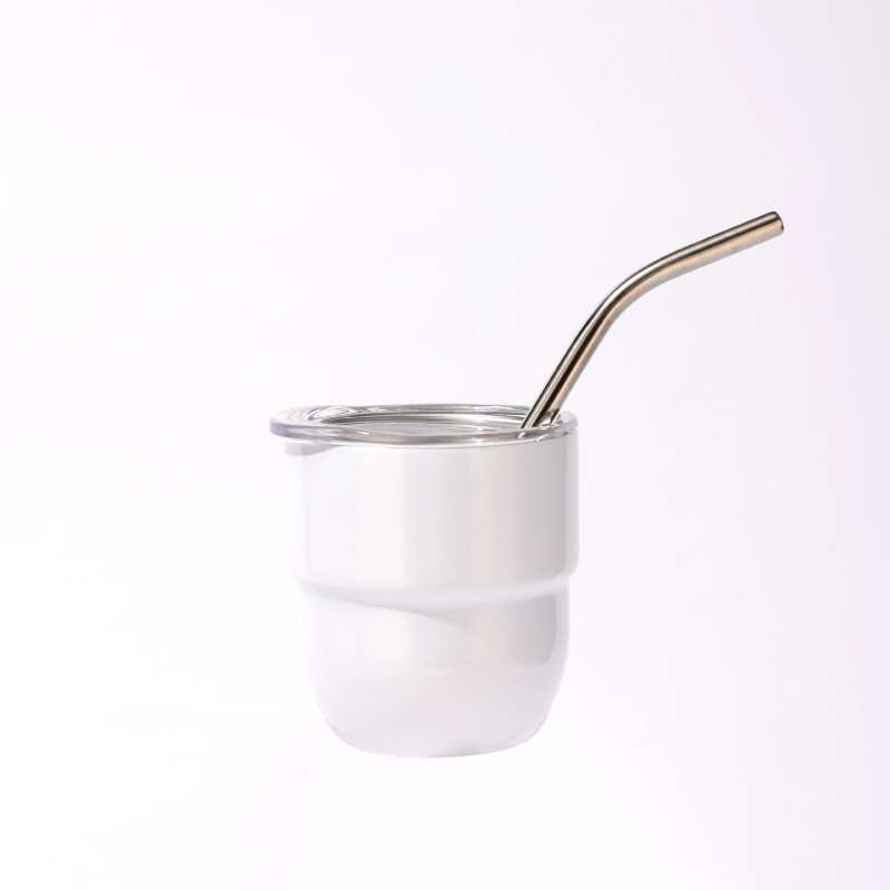 Мини термос чаша за кола с вътрешност от 304 неръждаема стомана и външна обвивка от 201, преносим изолиран дизайн, запазва топлина 0–6 часа, възможност за печат на лого.