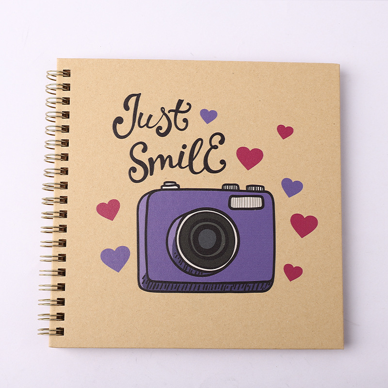 Βιβλίο Καταγραφής Ανάπτυξης Μωρού – DIY Φωτογραφικό Άλμπουμ, Σπειροειδές Δέσιμο, Κάλυμμα από Craft Χαρτί, 20 Σελίδες, Μάρκα Guyoo