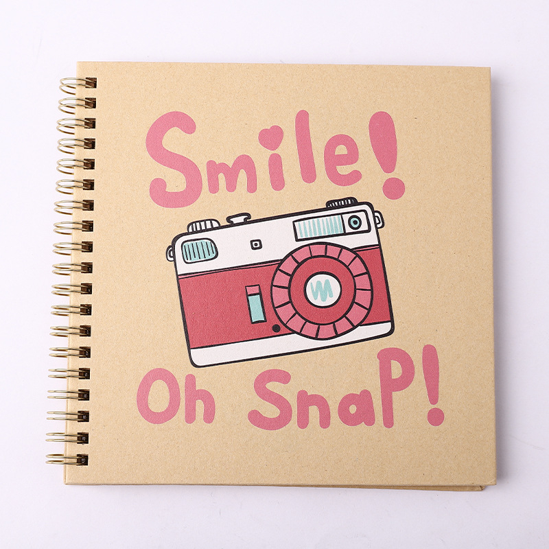 Βιβλίο Καταγραφής Ανάπτυξης Μωρού – DIY Φωτογραφικό Άλμπουμ, Σπειροειδές Δέσιμο, Κάλυμμα από Craft Χαρτί, 20 Σελίδες, Μάρκα Guyoo