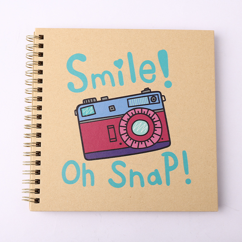 Βιβλίο Καταγραφής Ανάπτυξης Μωρού – DIY Φωτογραφικό Άλμπουμ, Σπειροειδές Δέσιμο, Κάλυμμα από Craft Χαρτί, 20 Σελίδες, Μάρκα Guyoo