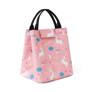 Vaikų pietų maišelis su animaciniu atspaudu, nešiojamas sulankstomas izoliacinis pietų dėklas iš Oxford audinio ir aliuminio folijos, talpa 6000