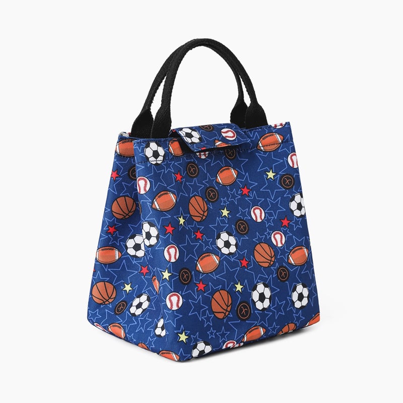 Vaikų pietų maišelis su animaciniu atspaudu, nešiojamas sulankstomas izoliacinis pietų dėklas iš Oxford audinio ir aliuminio folijos, talpa 6000