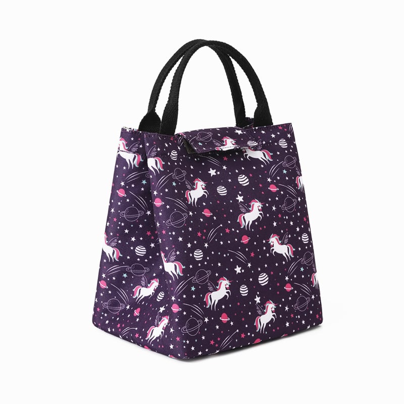 Vaikų pietų maišelis su animaciniu atspaudu, nešiojamas sulankstomas izoliacinis pietų dėklas iš Oxford audinio ir aliuminio folijos, talpa 6000