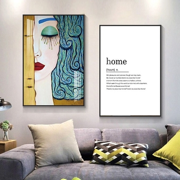 Διακοσμητικός κρεμαστός πίνακας τοίχου με αφηρημένο σχέδιο, μοντέρνο μινιμαλιστικό στυλ, βαφή με ψεκασμό, εγκατάσταση χωρίς πλαίσιο ή με πλαίσιο, βασικό υλικό: υφασματικό φιλμ