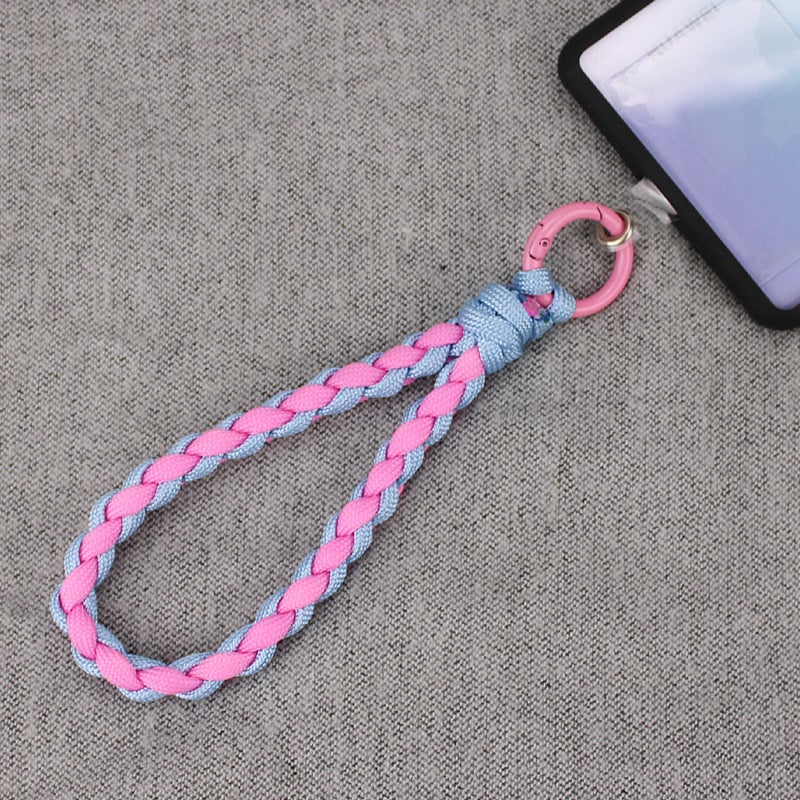 Каишка за мобилен телефон – полиестерна плетена връзка с метална катарама, персонализирано лого, самостоятелно опакована