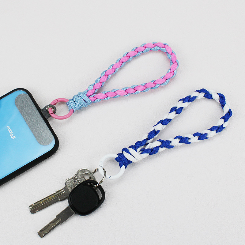 Каишка за мобилен телефон – полиестерна плетена връзка с метална катарама, персонализирано лого, самостоятелно опакована