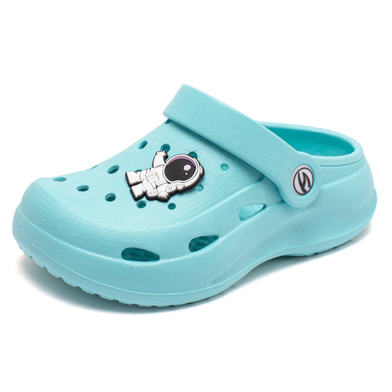 Hobby Bear vasaras bērnu pludmales apavi - universāli, EVA augšdaļa, ar slēgtu pirkstu un caurumiem, vecums 1–6 gadi