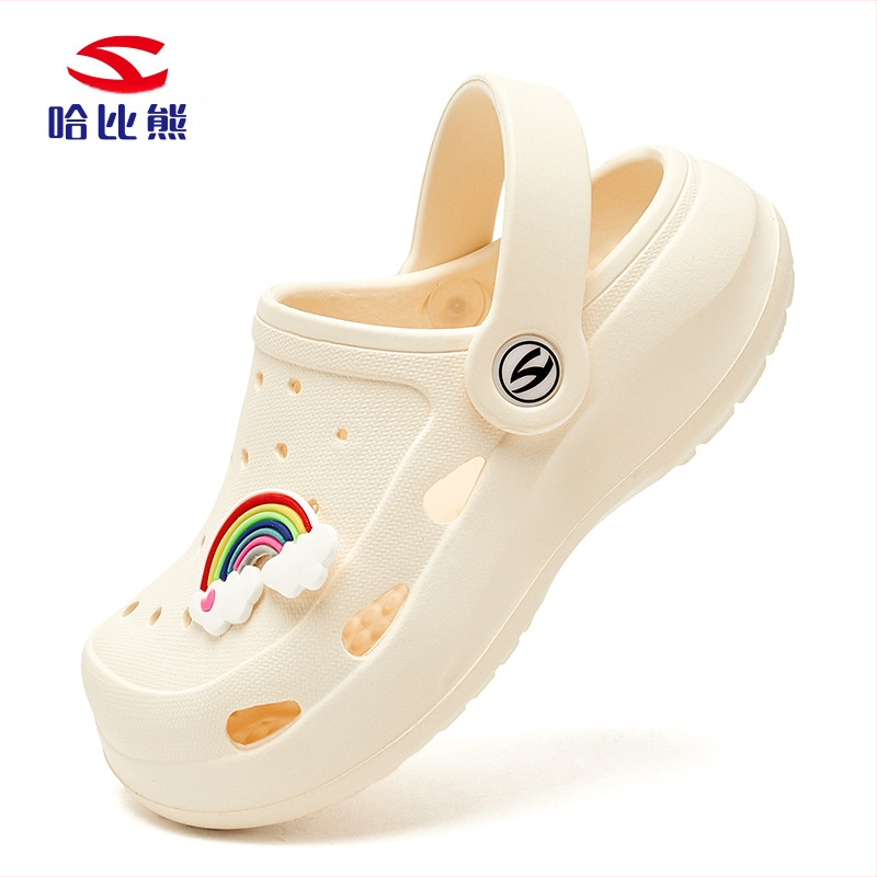 Hobby Bear vasaras bērnu pludmales apavi - universāli, EVA augšdaļa, ar slēgtu pirkstu un caurumiem, vecums 1–6 gadi