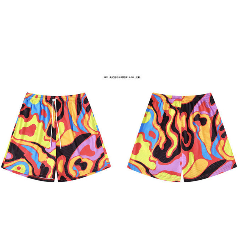 Σορτς με χαλαρή γραμμή από πολυεστέρα, γρήγορο στέγνωμα, μεσαία μέση, unisex ενήλικες