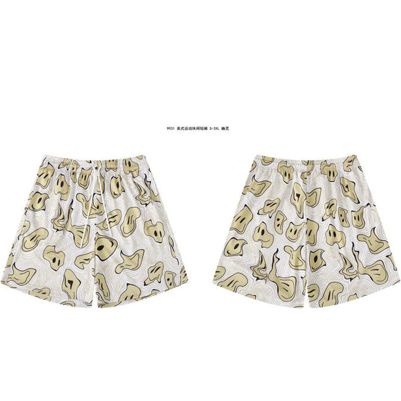 Σορτς με χαλαρή γραμμή από πολυεστέρα, γρήγορο στέγνωμα, μεσαία μέση, unisex ενήλικες