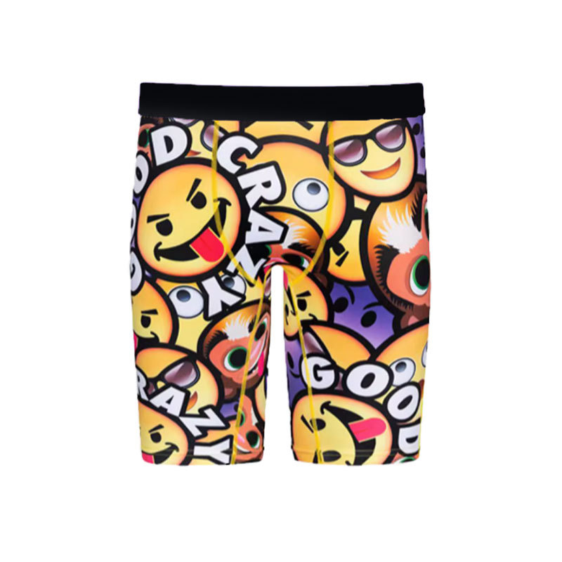 Vyriski kvėpauojantys sportiniai bokseriai su ryklių burnos spaudu, be siūlių, vidutinio juosmens pločio, 90-95% poliesterio su spandeksu