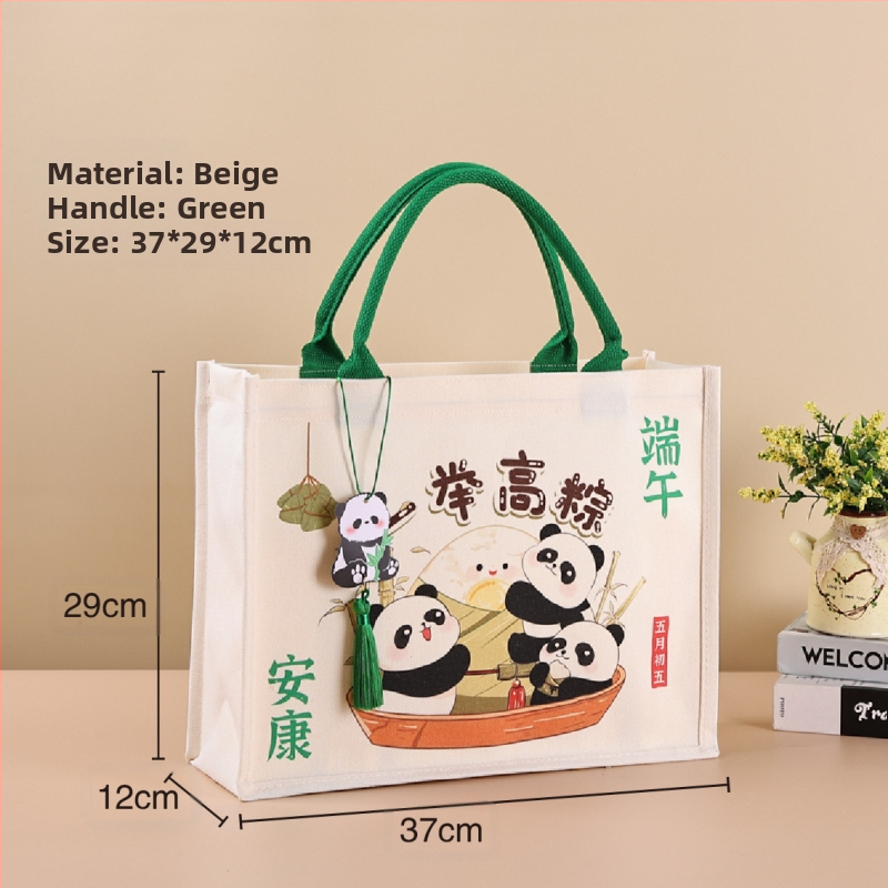 Dovanų įpakavimo krepšys su laminuota drobe; aplinkai draugiškas poliesterio ir medvilnės mišinys; logotipo spauda prieinama; spausdinimo metodai: serigrafinė spausda, mašininė spausda, skaitmeninė spausda, šilumos pernešimas