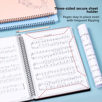 PP κλιπ παρτιτούρων, ρυθμιζόμενο, χωρά 10/20/30 σελίδες, προσαρμογή, μάρκα LOMI/Howe