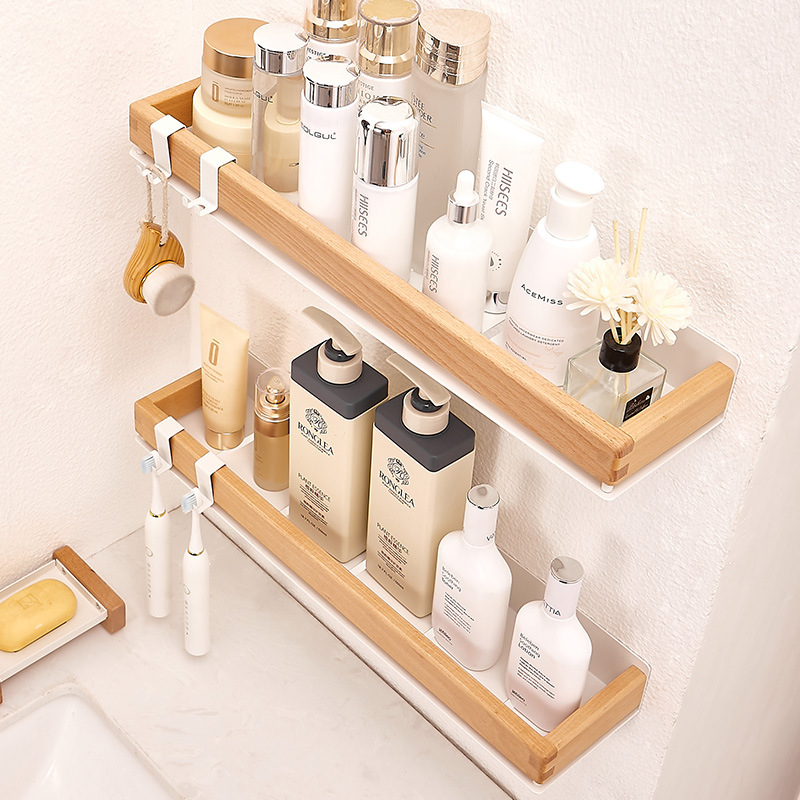 Sieninis vonios laikiklis iš kosminio aliuminio su dažytu paviršiumi, vieno lygio, šiuolaikinis minimalistinis stilius, apkrovos gebėjimas apie 15 kg