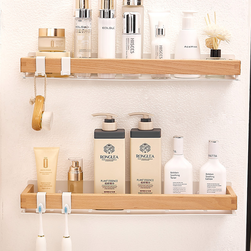 Sieninis vonios laikiklis iš kosminio aliuminio su dažytu paviršiumi, vieno lygio, šiuolaikinis minimalistinis stilius, apkrovos gebėjimas apie 15 kg