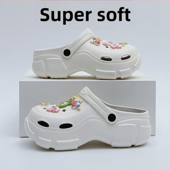 Сандали с презрамки, EVA горна част и EVA подметка, кръгла носка, ежедневен стил, Лято 2025