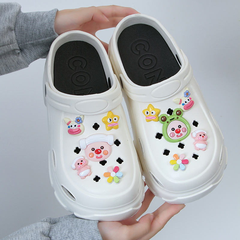 Сандали с презрамки, EVA горна част и EVA подметка, кръгла носка, ежедневен стил, Лято 2025