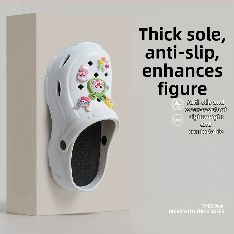 Сандали с презрамки, EVA горна част и EVA подметка, кръгла носка, ежедневен стил, Лято 2025