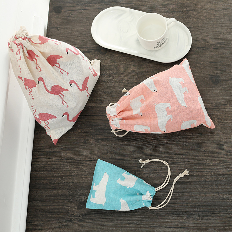 Torba za pohranu od pamuka i lana, pravokutnog oblika, japanskog stila, model Z002