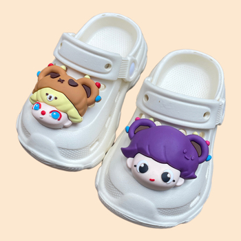 Bērnu čības un pantofles Cartoon Paradise, EVA augšējā daļa, pretslīdēšanas zole, ārējai lietošanai, vecums 1–3 gadi