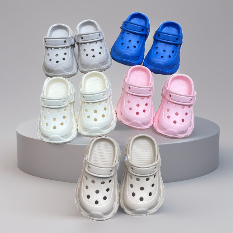 Bērnu čības un pantofles Cartoon Paradise, EVA augšējā daļa, pretslīdēšanas zole, ārējai lietošanai, vecums 1–3 gadi