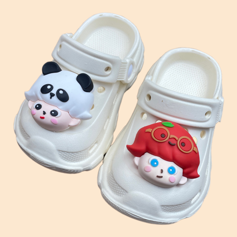 Bērnu čības un pantofles Cartoon Paradise, EVA augšējā daļa, pretslīdēšanas zole, ārējai lietošanai, vecums 1–3 gadi