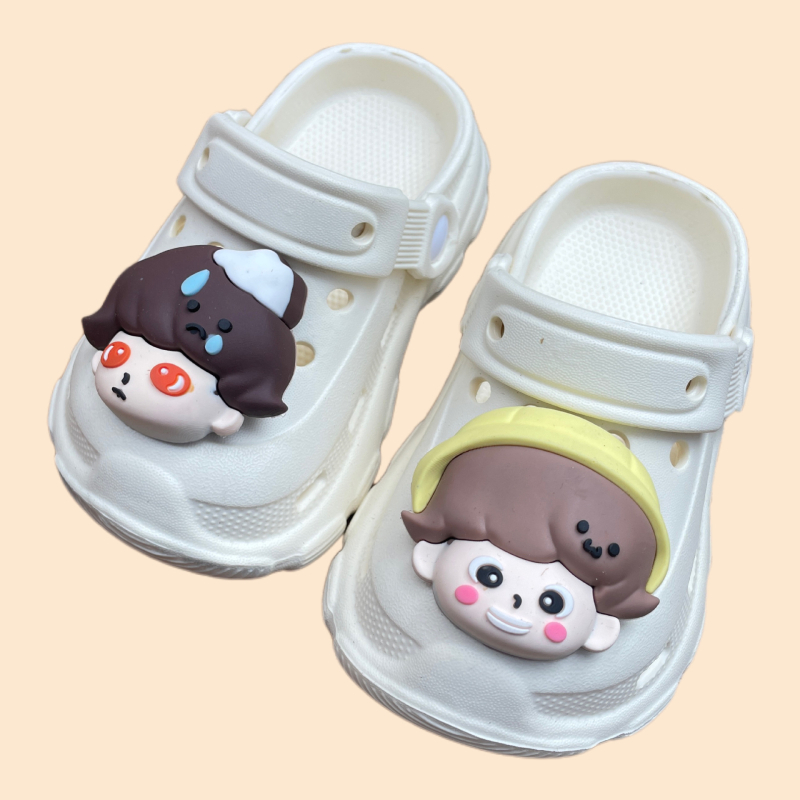 Bērnu čības un pantofles Cartoon Paradise, EVA augšējā daļa, pretslīdēšanas zole, ārējai lietošanai, vecums 1–3 gadi