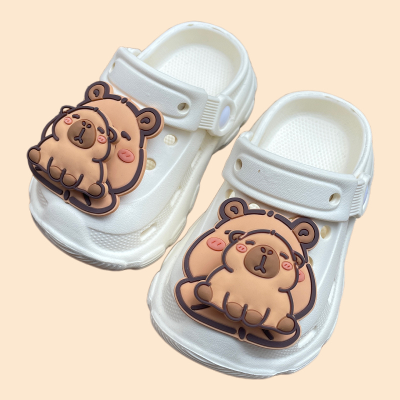 Bērnu čības un pantofles Cartoon Paradise, EVA augšējā daļa, pretslīdēšanas zole, ārējai lietošanai, vecums 1–3 gadi