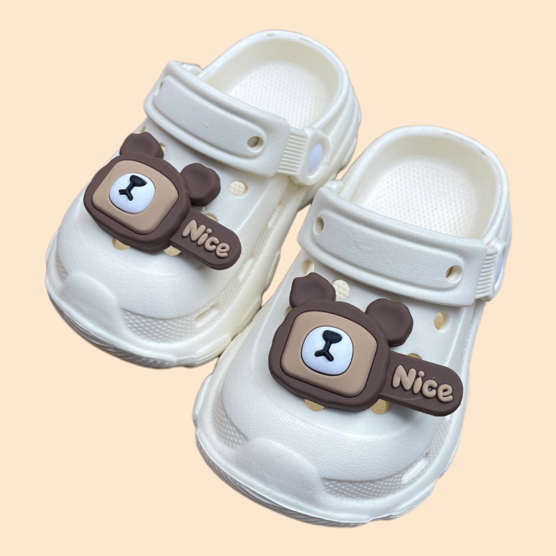 Bērnu čības un pantofles Cartoon Paradise, EVA augšējā daļa, pretslīdēšanas zole, ārējai lietošanai, vecums 1–3 gadi