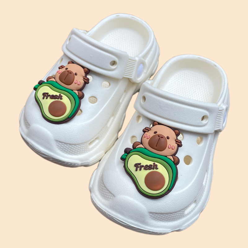 Bērnu čības un pantofles Cartoon Paradise, EVA augšējā daļa, pretslīdēšanas zole, ārējai lietošanai, vecums 1–3 gadi