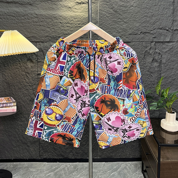 Ανδρικά σορτς παραλίας με εκτύπωση λουλουδιών, χαλαρή εφαρμογή, γρήγορο στέγνωμα πολυεστέρα