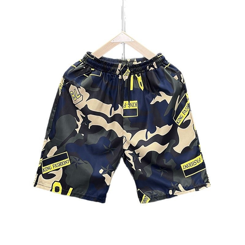 Ανδρικά σορτς παραλίας με εκτύπωση λουλουδιών, χαλαρή εφαρμογή, γρήγορο στέγνωμα πολυεστέρα