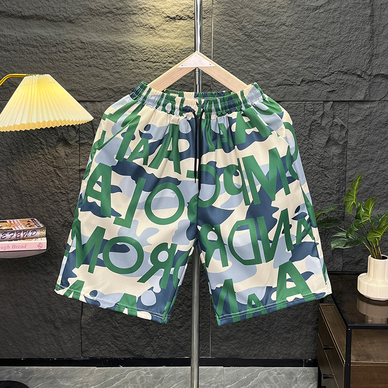 Ανδρικά σορτς παραλίας με εκτύπωση λουλουδιών, χαλαρή εφαρμογή, γρήγορο στέγνωμα πολυεστέρα