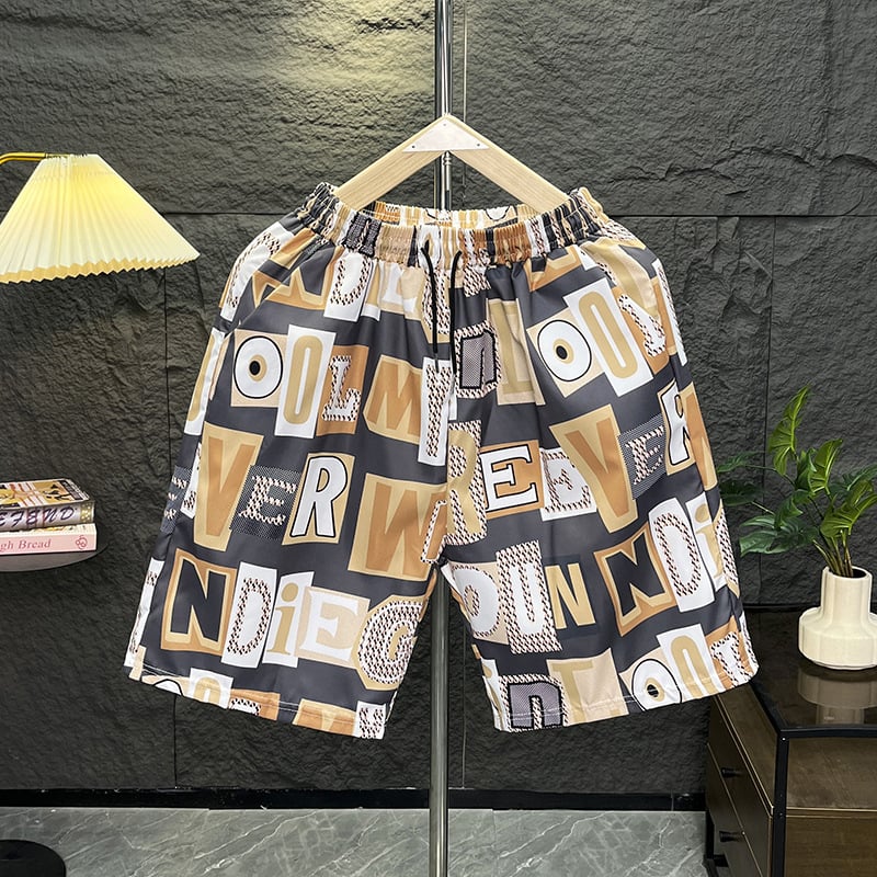 Ανδρικά σορτς παραλίας με εκτύπωση λουλουδιών, χαλαρή εφαρμογή, γρήγορο στέγνωμα πολυεστέρα