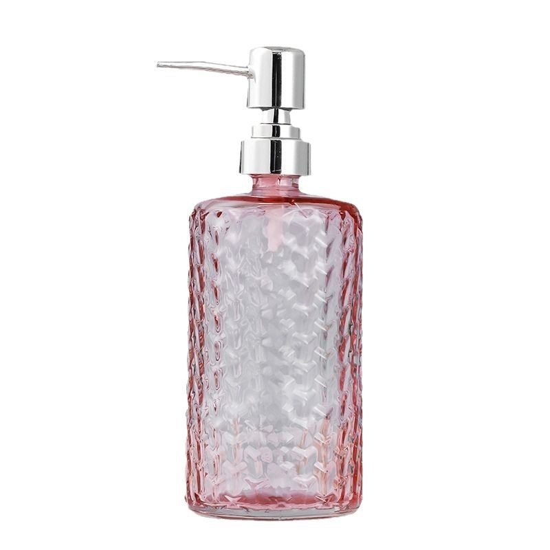 Stiklinė pompinė buteliukas rankų dezinfekcijai, šampūnui, dušo geliui ir skystam muilui – medžiaga: stiklas; siurblys; universalus panaudojimas; prekės ženklas Noyou