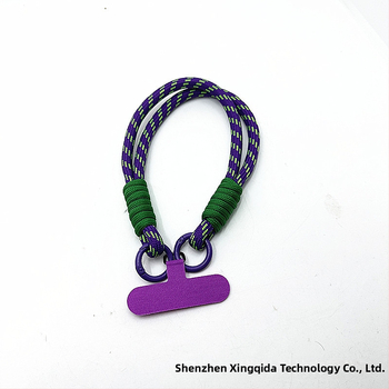 Мобилна каишка за телефон, ръчно изработена, с найлоново въже и метална катарама