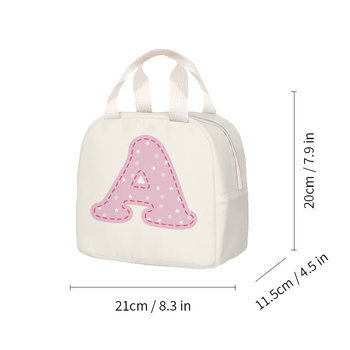 Izolirana torba za ručak od Oxford platna, model C80501, s motivom crtanog uzorka, velika kapaciteta, za posao i školu