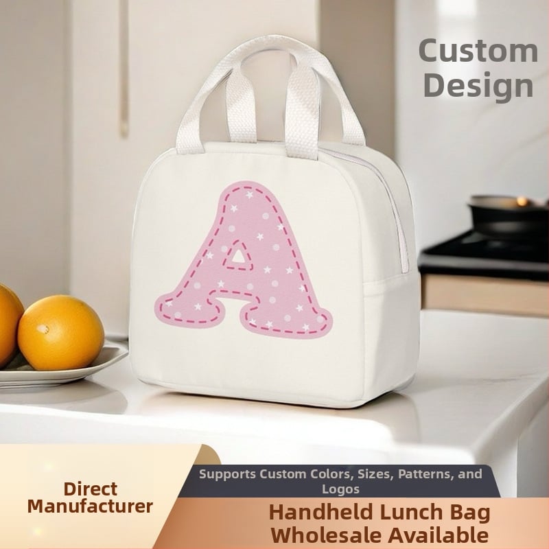 Izolirana torba za ručak od Oxford platna, model C80501, s motivom crtanog uzorka, velika kapaciteta, za posao i školu