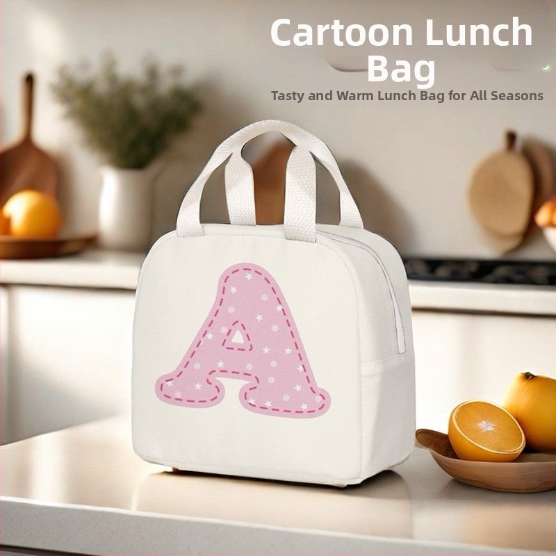 Изолирана чанта за обяд от Oxford плат, модел C80501, с карикатурен принт, голям капацитет за работа и училище